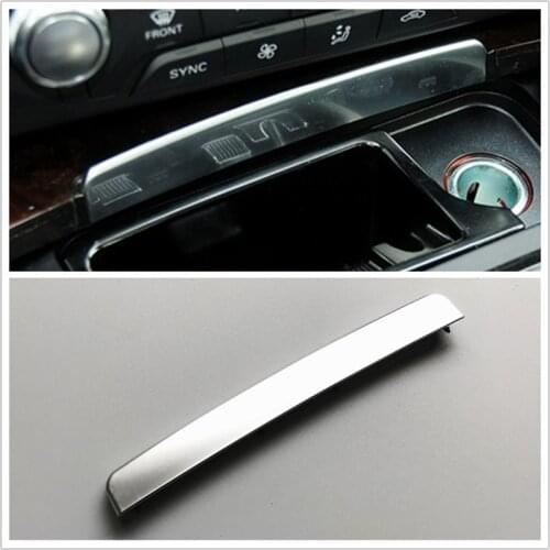 For Audi A6 S6 RS6 A7 S7 RS7 control ashtray bright strip Decorative strip chrome plated strip