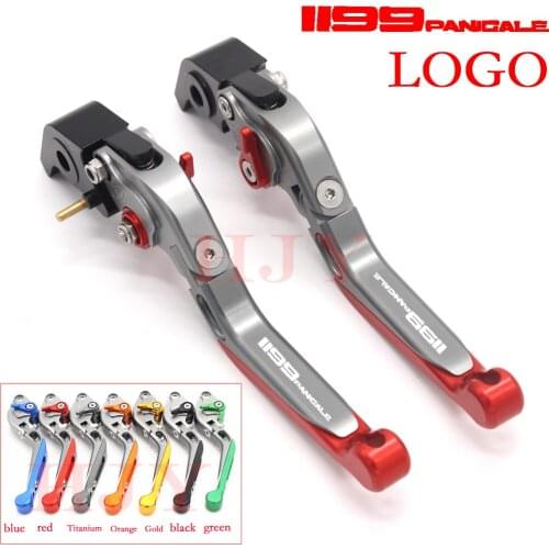 For DUCATI 1199 Panigale/S/Tricolor 2012-2015 Motorcycle Accessories Folding Extendable Brake Clutch Levers Black