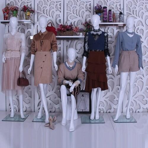 Hot Sale!! Full Body Female Gloss White Female Fiberglass Model Made In China Hot Sale