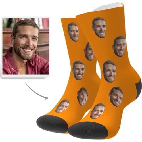 Custom face photo socks women men birthday funny Valentines gift,personalised head socks wedding Keepsake valentines present