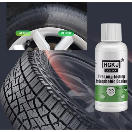 HGKJ Tire Coating Wash Cleaning Tools Tyre Inflators Car Accessories Tire Long-Lasting Care Hydrophobic Coating Nano Coating