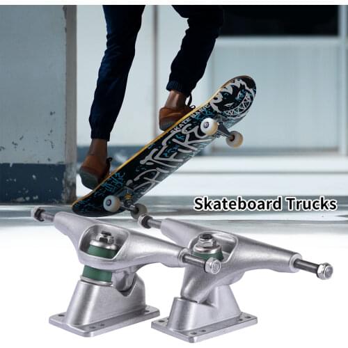Silver Alloy Skateboard Trucks Steering Bracket Strong Functional Skateboard Rotating Bracket Bridge Skateboard Accessories