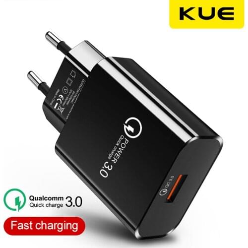 Mobile Phone Charger Quick Charge QC 3.0 18W Fast Charging EU US Plug Adapter Wall USB Charger For iPhone Samsung Xiaomi Redmi