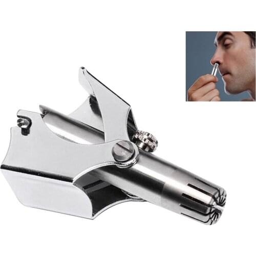 Nose Trimmer Men Stainless Steel Manual Trimmer Nose Vibrissa Razor Shaver Washable Nose Ear Hair Trimmer Nose Razor Shaver