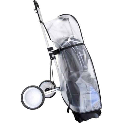 Outdoor Golf Pole Bag Cover PVC Waterproof Golf Bag Hood Rain Cover Foldable Shield Dustproof Cover Golf Course Accessories