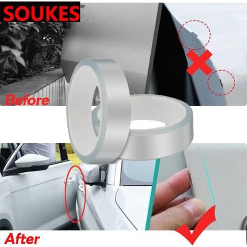 2 3 5 10 m Transparent Rubber Car Crash Sticker For Mitsubishi Lancer 10 ASX Pajero X Ford Focus 2 3 Fiesta Citroen C4 C5 C3