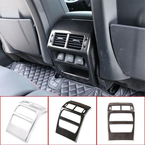 ABS Chrome Car Rear Seat Air Conditioning Outlet Vent Cover Frame Trim Sticker For Land Rover Discovery Sport 2020 Accessories