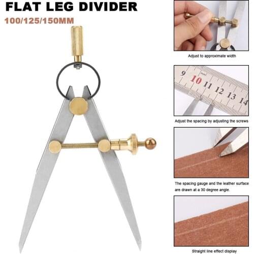 NEW Wing Divider Contour Gauge Adjustable Spring Wing Scriber Edge Creaser Compass DIY Craft Tool Woodworking Carpenter Tools