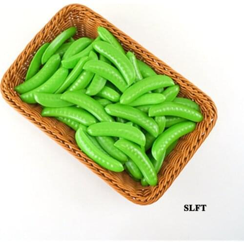 Hotel supermarket Kitchen store shop decoration Faux fake Artificial Vegetables props simulation green snow bean pea pease model