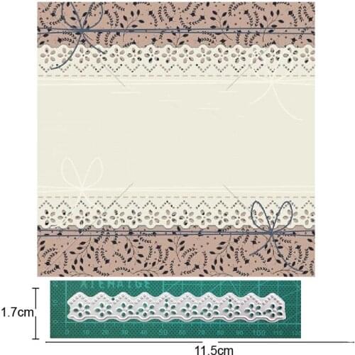 Craft metal cutting dies cut die mold lace strip border Decoration Scrapbook paper craft knife mould blade punch stencils dies