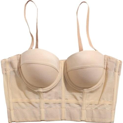 2021 Corset Tops To Wear Out Elasticity Crop Top With Thin Straps Sexy Top Women Dance Performance Nightclub Casual Tops Mujer