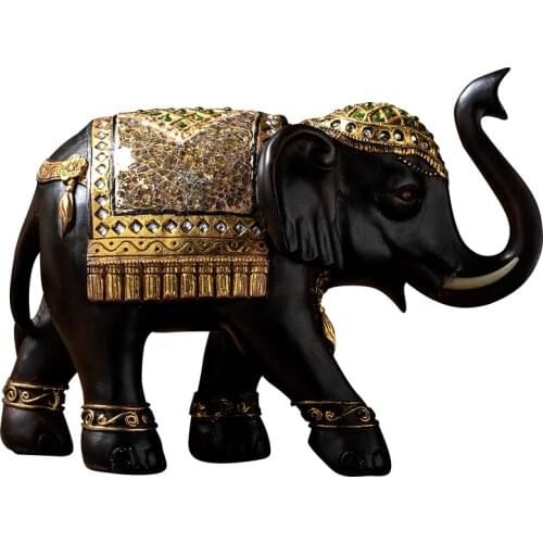 Chinese Elephant Decoration Home Living Room Office Wine Cabinet TV Cabinet Decorations Creative Hallway Handicraft Equipment
