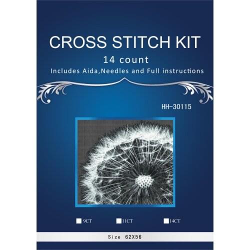 Top Quality Beautiful Lovely Counted Cross Stitch Kit Dandelion At Night In the Dark