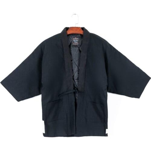 Haori Women Japan Style Koi Print Kimonos Men Quilted Keep Warm Loose Pajamas Cardigan Samurai Asian Clothes Yukata Hanten