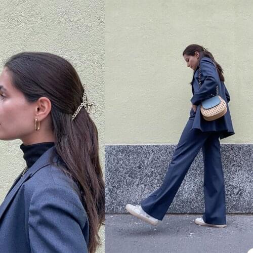 Casual Daily Women Suits Custom Made Peaked Lapel Loose Blazer Office Lady Neutral Style Coat 2 Pieces