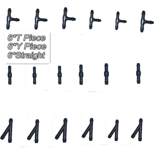 HOT 18Pcs Car Windshield Wiper Hose Connectors For mercedes benz suzuki grand vitara seat ibiza 6j captiva seat leon mk2