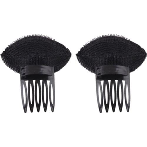 2pcs Hair Insert Clip Bump It Up Fashion Updo Volume Bumpit Decoration Styling Tool Bun Elegant Bouffant Princess Hairstyle