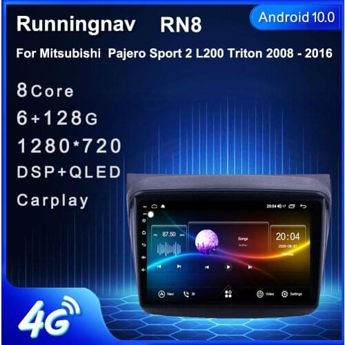 4G Android 10.1 For MITSUBISHI PAJERO Sport/L200/2006+Triton/2008+PAJERO 2010 Multimedia Stereo Car Player Navigation GPS Radio
