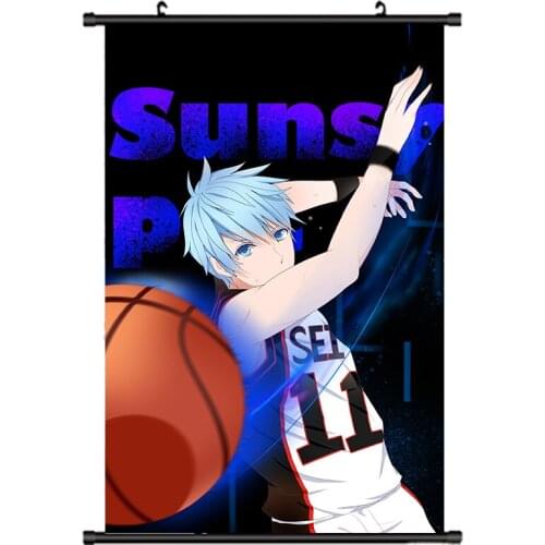 Anime Kuroko no Basketball Kuroko Tetsuya & Kagami Taiga & Hyuga Junpei Honda Home Decor Wall Scroll Poster Decorative Pictures