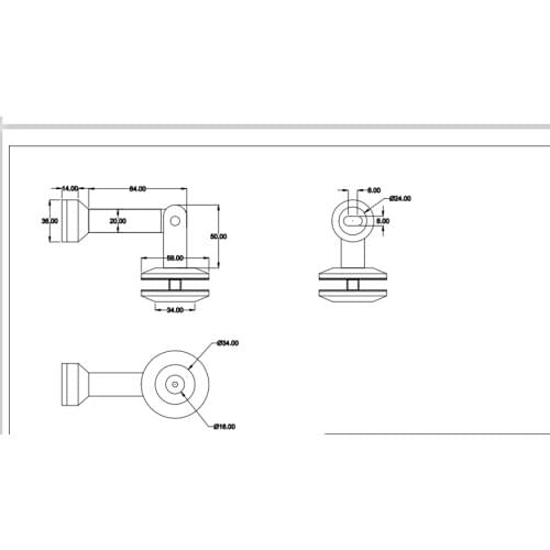 Freeshipping 304# Stainless Steel Cable Wire Rope Press and Latch Cable Tensioner Glass Door Canopy KIt-4 Point Fixing