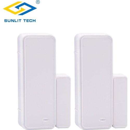 2pcs 433MHz Alarm Sensors Wireless Door Window Magnet Sensor For Home Burglar Security Wifi Door Open entry Detector G90B Plus