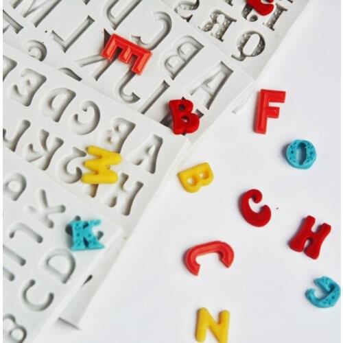 Byjunyeor C282 Cake Border Number / Letter Capital Silicone Mold Fondant Chocolate Ice Sugar Cake Decorating UVResin Mould Tools