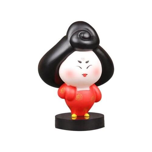 Cartoon Tangniu Ladies and Ladies Decorate Chinese Style Gifts to Girlfriend Xi'an Tourist Souvenirs decoration crafts