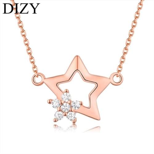 DIZY SOLID 925 SILVER STAR PENDANT CUTE ROMANTIC JEWELRY DAILY GIFT FOR WOMEN