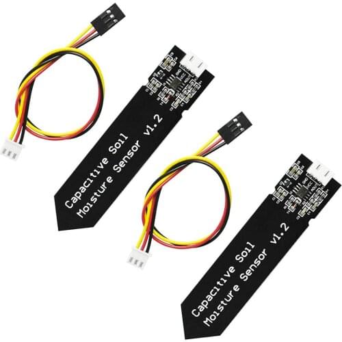 3.3~5.5V Capacitive Soil Moisture Sensor Module Not Easy to Corrode Wide Voltage Wire Corrosion Resistant W/ Gravity For Arduino