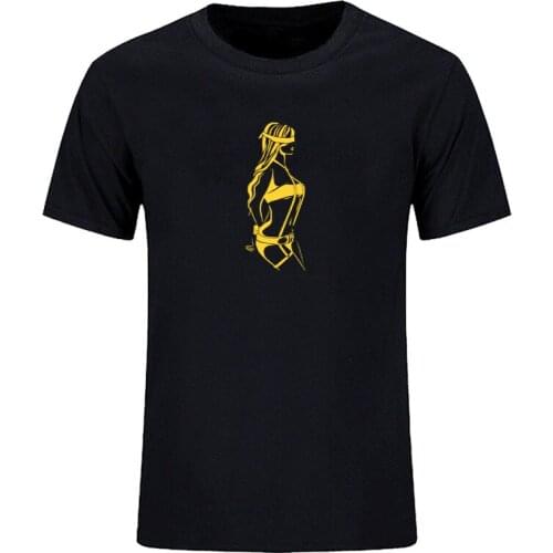 Summer casual print sexy couple funny short sleeve T-shirt mens T-shirt