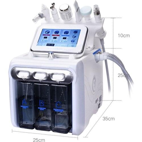Hydro Water Dermabrasion Equipment H2 O2 Facial Beauty Machine with RF Ultrasound