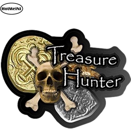 HotMeiNi 12cm x 10cm Car Styling Treasure Series treasure Hunter Waterproof Car Sticker Bumper Doors And Windows Accessories