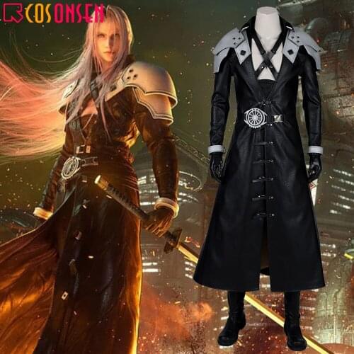 Final Fantasy VII Remake Cosplay Sephiroth Costume Game FF7 Adult Halloween Outfit All Size COSPLAYONSEN