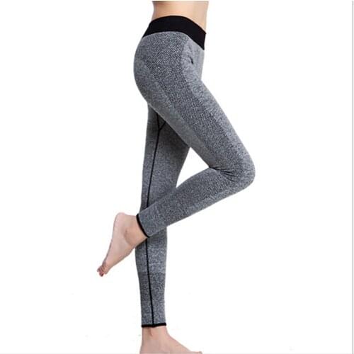 Grey leggings Sexy Womens Sport colorful leggings For Running Training Fitness Gym Compression tight stretch pants