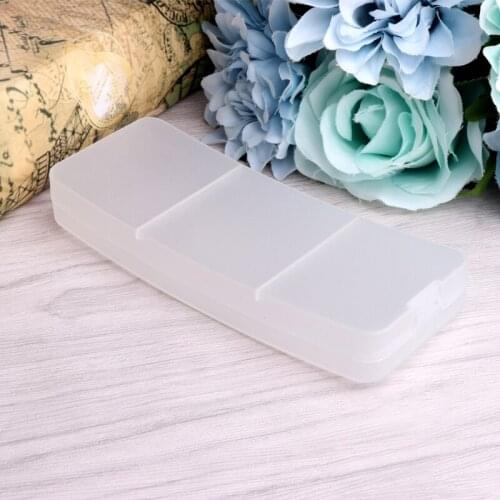 066F Durable Plastic Transparent Sunglasses Case Clip On Glasses Box Eyewear Protector