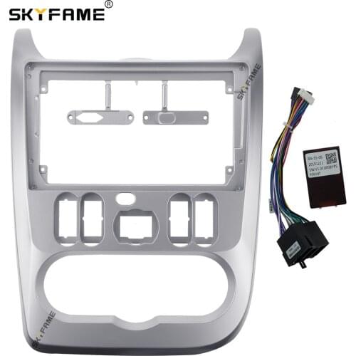 SKYFAME Car Frame Cable Canbus For Renault Logan Sandero Duster 2009-2015 Android Big Screen Dask Kit Fascia Frame