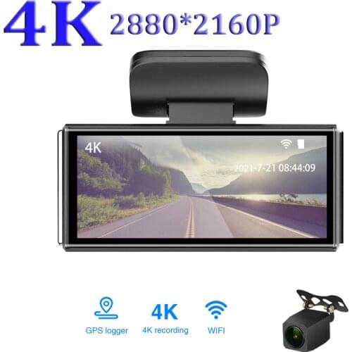 3inch WIFI GPS 4K DualCams Dash Camera AHD 1080P Night Vision Car DVR Video Recorder Max 256G With Rear View Camera