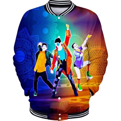 Game Funny Hip Hop Dance 3d Baseball Jacket Coat Fashion Men Women Hoodie Sweatshirts Long Sleeve Pocket 3D Hoodies Jackets Tops