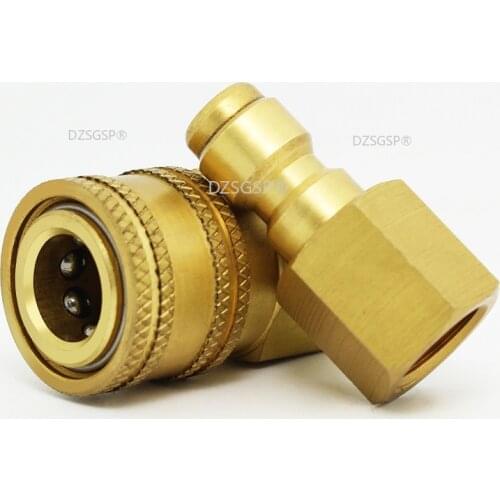 1/2 NPT Water Pipe Joint Hydraulic Quick Coupler Open Valveless Quick Joint Car Quick Joint