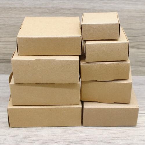 2017 New DIY Kraft Paper Box Gift Box For Wedding Favors Birthday Party Candy Cookies Christmas party gift ideas Box