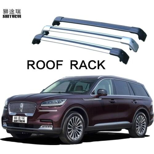 2Pcs Roof bars For Lincoln Aviator 2018-2022 Aluminum Alloy Side Bars Cross Rails Roof Rack Luggage Carrier