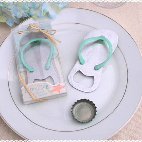 40pcs Flip flops bottle opener wedding favors and gift gift packaging giveaways for guest