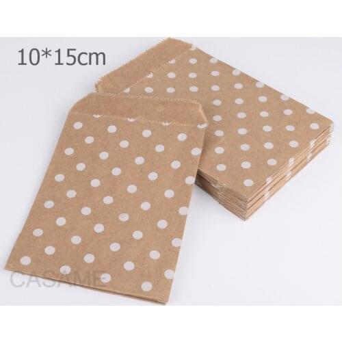 50PCS 15CM*10CM Chevron diy kraft Paper Popcorn bag Food Safe Favor Paper birthday bags Designs of Party craft Paper Bags