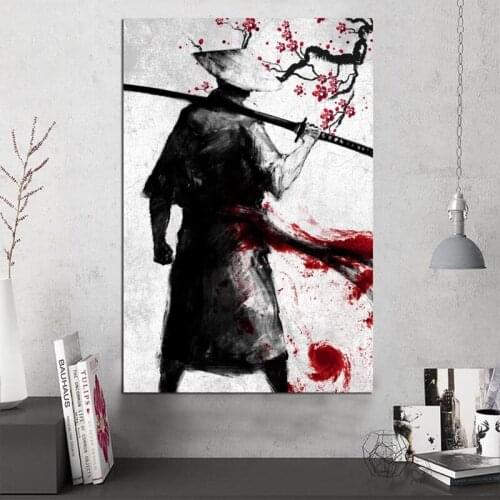 Diamond Painting Full Square Round Drill 5D Diy Mosaic Embroidery Japanese Cool Samurai Christmas Decoration For HomeZP-4034