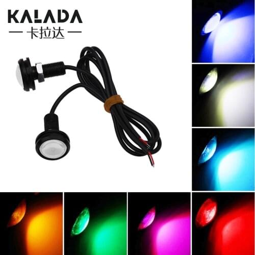 2pcs 12V DC Eagle Eye LED 23mm Hawkeye Reverse Backup Light Fog Lamp DRL Daytime Running Light Signal Bulb For Motorcycle Car