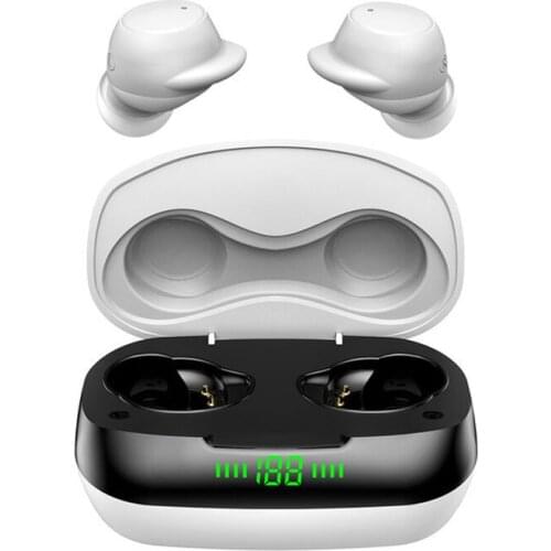 Bluetooth Earphone Wireless In-Ear TWS 5.0 LED Display Stereo Headset Waterproof Noise Cancelling Charging Box For Mobile Phone