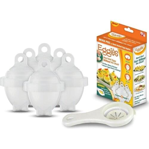 Egg Cup Egg Cooker Poaching Cups and Boiler with Yolk Separator Kitchen Hard Boiled without Shells 7 in 1 Pack