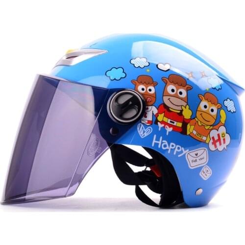 2018 Summer kids children motorcycle helmet for boys girls , ABS half face Motorbike electric bicycles for size S