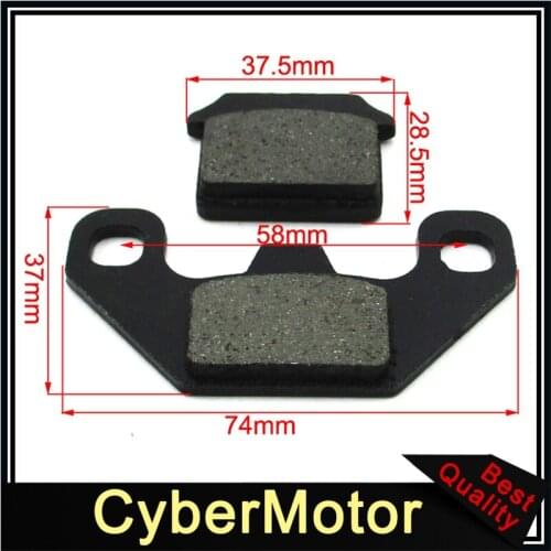 Dirt Pit Bike Steel Brake Pads For SSR SR70-C SR110 SR110-Semi SR110-DX SR110-A1 SR125 SR125-Semi SR125-A1 Trail Motor
