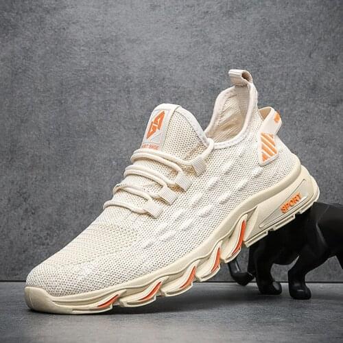 Trendy Sneakers Men Fashion Mesh Mens Casual Shoes Lightweight Vulcanize Shoes Man Walking Sneakers Zapatillas Hombre